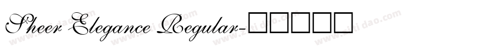 Sheer Elegance Regular字体转换
